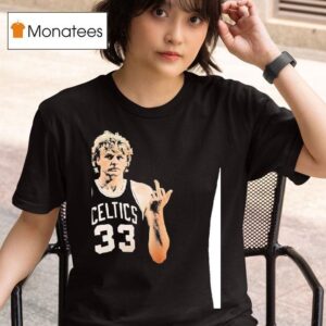 Larry Bird Middle Finger Boston Celtics Basketball T Shirt