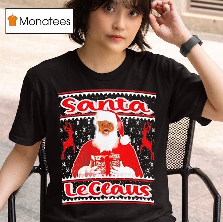 Lebron James Santa Leclaus Graphic T Shirt