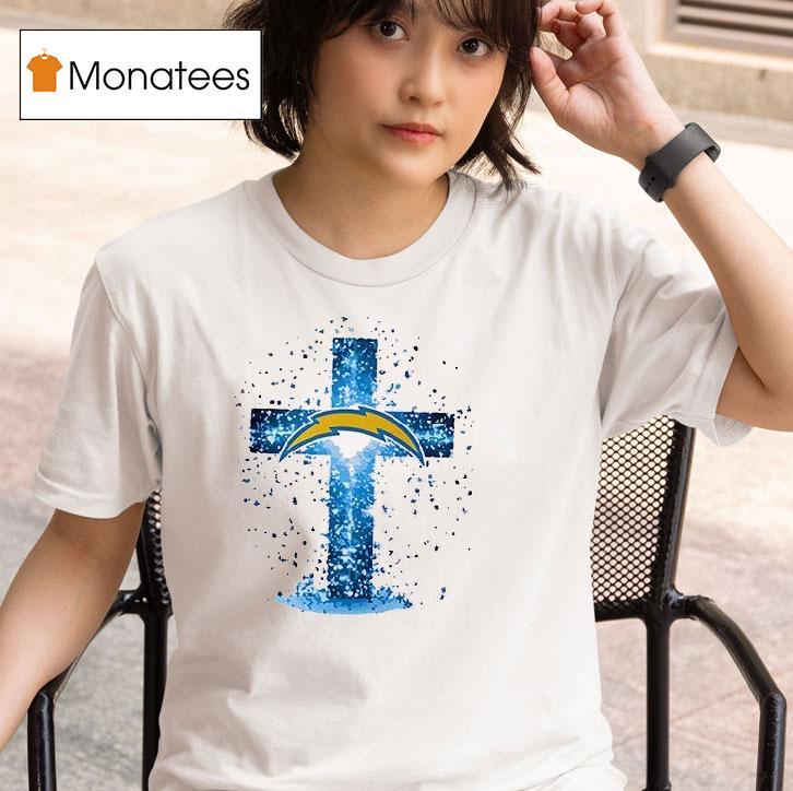 Los Angeles Chargers I Can Do All Things Through Chris Cross T Shirt