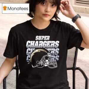 Los Angeles Chargers Super Chargers Helmet Logo T Shirt