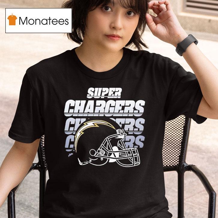 Los Angeles Chargers Super Chargers Helmet Logo T Shirt