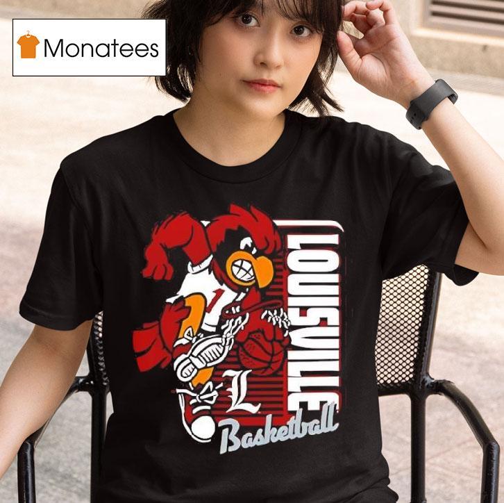Louisville Cardinals Red Modern Mascot Basketball T Shirt