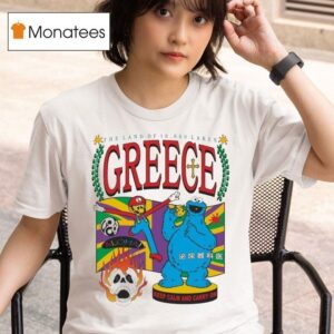 Mario And Cookie Monster Greece Tourist Greece Keep Calm And Carry On The Land Of Lakes Aloha T Shirt