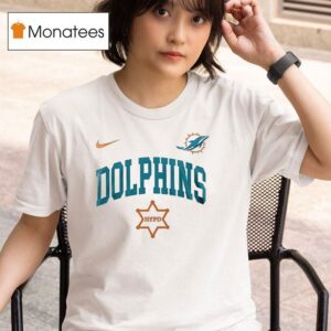 Miami Dolphins Nypd Th Anniversary Logo T Shirt