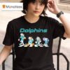 Miami Dolphins X Goofy X Donald Duck X Mickey Mouse X Stitch Abbey Road T Shirt