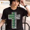 Miami Hurricanes I Can Do All Things Through Christ Who Strengthens Me Cross T Shirt