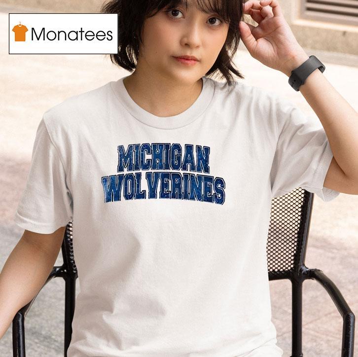 Michigan Wolverines I Was Born With My Heart On My Sleeve A Fire In My Soul T Shirt