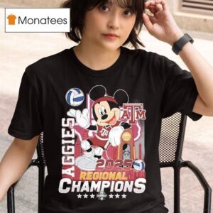 Mickey Mouse X Texas Am Aggies Regional Champions Disney Trophy T Shirt