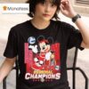 Mickey Mouse X Wisconsin Badgers Volleyball Regional Champions T Shirt