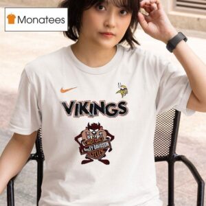 Minnesota Vikings X Taz Looney Tunes Harley Davidson T Shirt