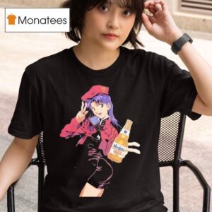 Misato Katsuragi X Modelo Beer Anime Series T Shirt