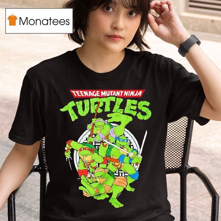 Nage Mutant Ninja Turtles Action Retro Graphic T Shirt