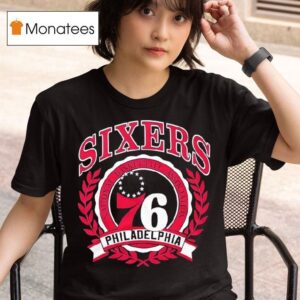 Naional Basketball Association Philadelphia Ers Crest Logo T Shirt