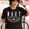 Navy Midshipmen Football Us Naval Academy Logo T Shirt