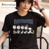 New England Patriots X Peanuts Snoopy Abbey Road T Shirt