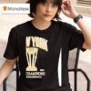 New York Cup Champions New Sork Basketball T Shirt