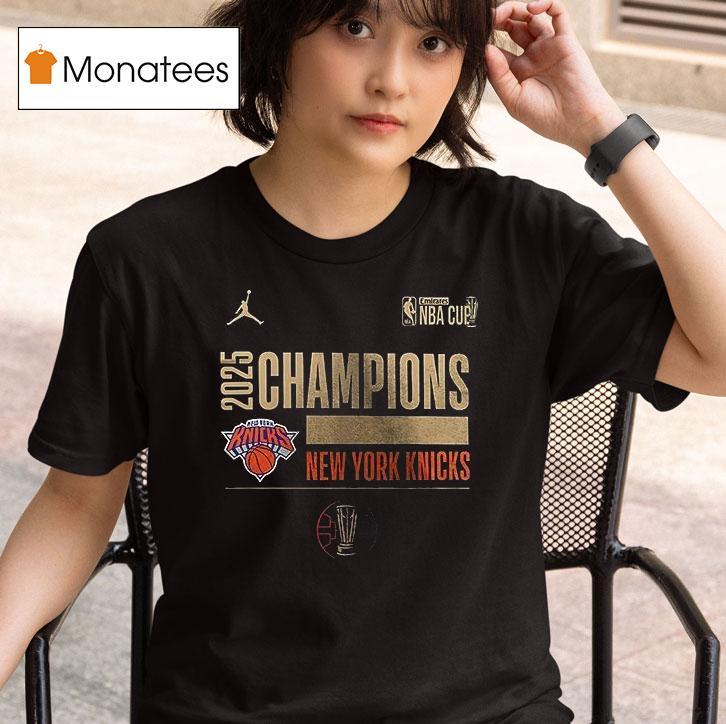 New York Knicks Nba Cup Champions Locker Room T Shirt