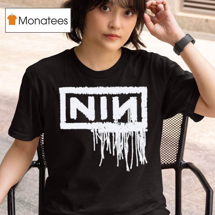 Nine Inch Nails With Th Thread Logo T Shirt