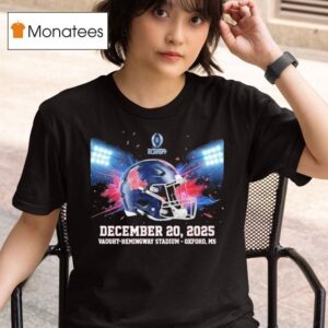Ole Miss Rebels College Football Playoff First Round Champions December Vaught Hemingway Stadium Oxford Mississippi Cfp Winner T Shirt