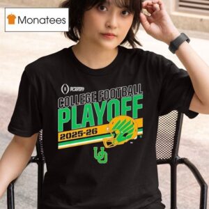 Oregon Ducks College Football Playoff Stripe T Shirt