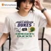 Oregon Ducks And James Madison Dukes Jmu College Football Playoff First Round T Shirt