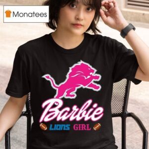 Original Barbie Detroit Lions Girl T Shirt