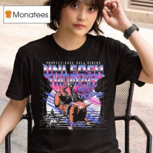 Pbr Unleash The Beast Synthwave T Shirt