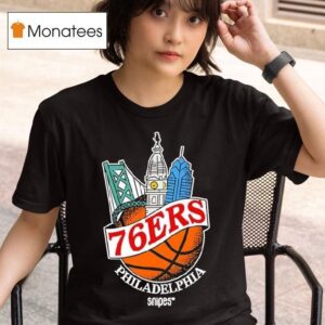 Philadelphia Ers Snipes Benjamin Franklin Bridge And Philadelphia City Hall Tower T Shirt