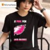 Philadelphia Eagles I Wear Pink For Breast Cancer Awareness T Shirt