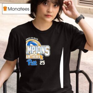 Pittsburgh Panthers Women S Volleyball Back To Back Acc Champions T Shirt