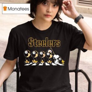 Pittsburgh Slers X Peanuts Snoopy Abbey Road T Shirt