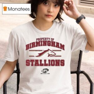 Property Of Birmingham Stallions Ufl T Shirt