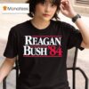 Reagan Bush Campaign Sticker T Shirt