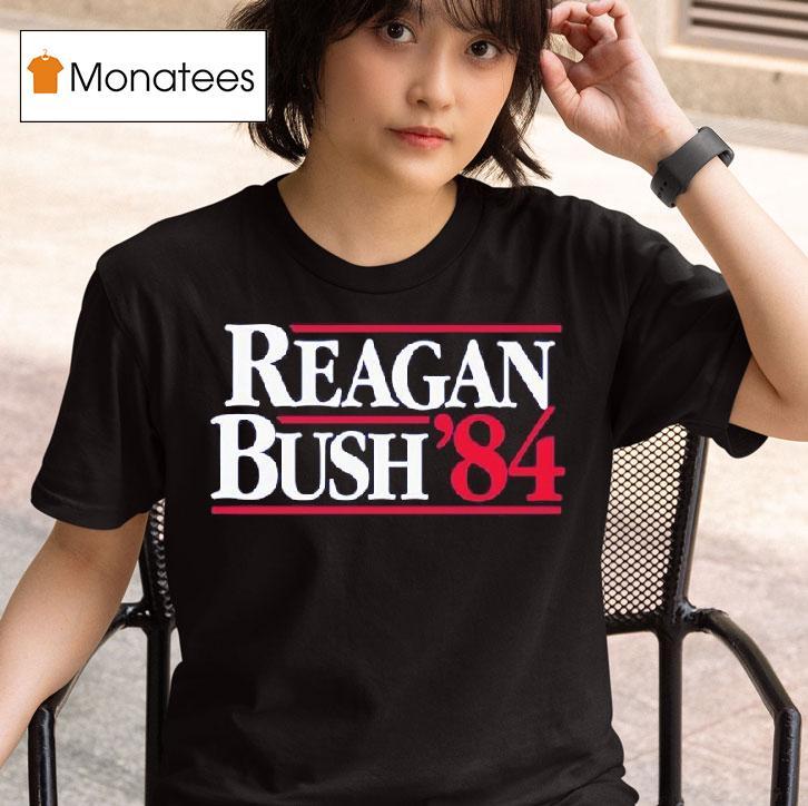 Reagan Bush Campaign Sticker T Shirt