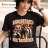 Registered Sex Defender Knight Meme Graphic T Shirt