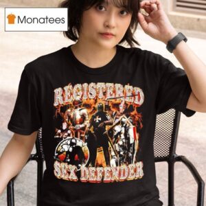 Registered Sex Defender Knight Meme Graphic T Shirt