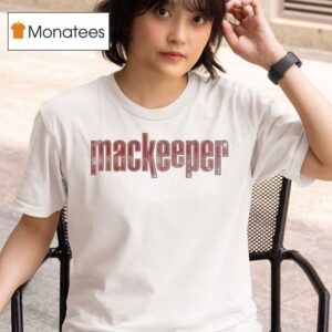Ruby Cruz Wearing Mackeeper Logo T Shirt