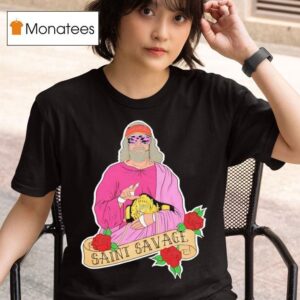 Saint Savage Rose Graphic T Shirt