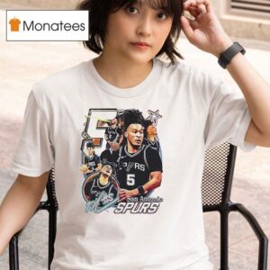 San Antonio Spurs Stephon Castle Roty Graphic T Shirt