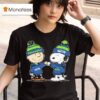 Seattle Seahawks Snoopy And Charlie Brown Best Friends T Shirt