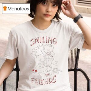 Smiling Friends Group Line T Shirt