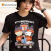 Snoopy And Charlie Brown Denver Broncos Football Th Anniversary Seasons T Shirt