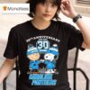 Snoopy And Charlie Brown The Peanuts Carolina Panthers Th Anniversary T Shirt