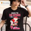 Snoopy And Charlie Brown Woodstock The Peanuts Philadelphia Phillies Back To Red October Mlb Postseason Signatures T Shirt