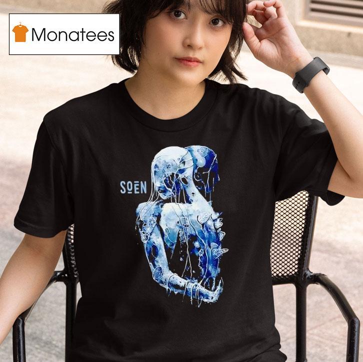 Soen Reliance Two Abstract Human Figures Embracing Graphic T Shirt