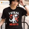 T Rex Holding Heart I Steal Hearts Valentine S Day Meme T Shirt