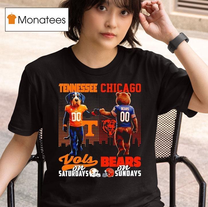 Tennessee Volunrs On Saturdays Vs Chicago Bears On Sundays Gameday Masco T Shirt
