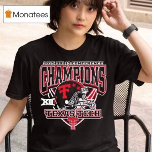 Texas Tech Big Football Conference Champions Xii Logo T Shirt