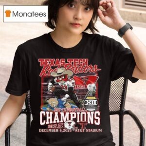 Texas Tech Raiders Big Conference Champions Victory Masco T Shirt