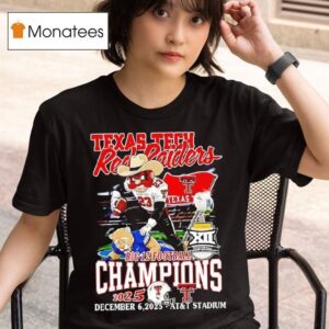 Texas Tech Red Raiders Mascot Big Football Champions T Shirt